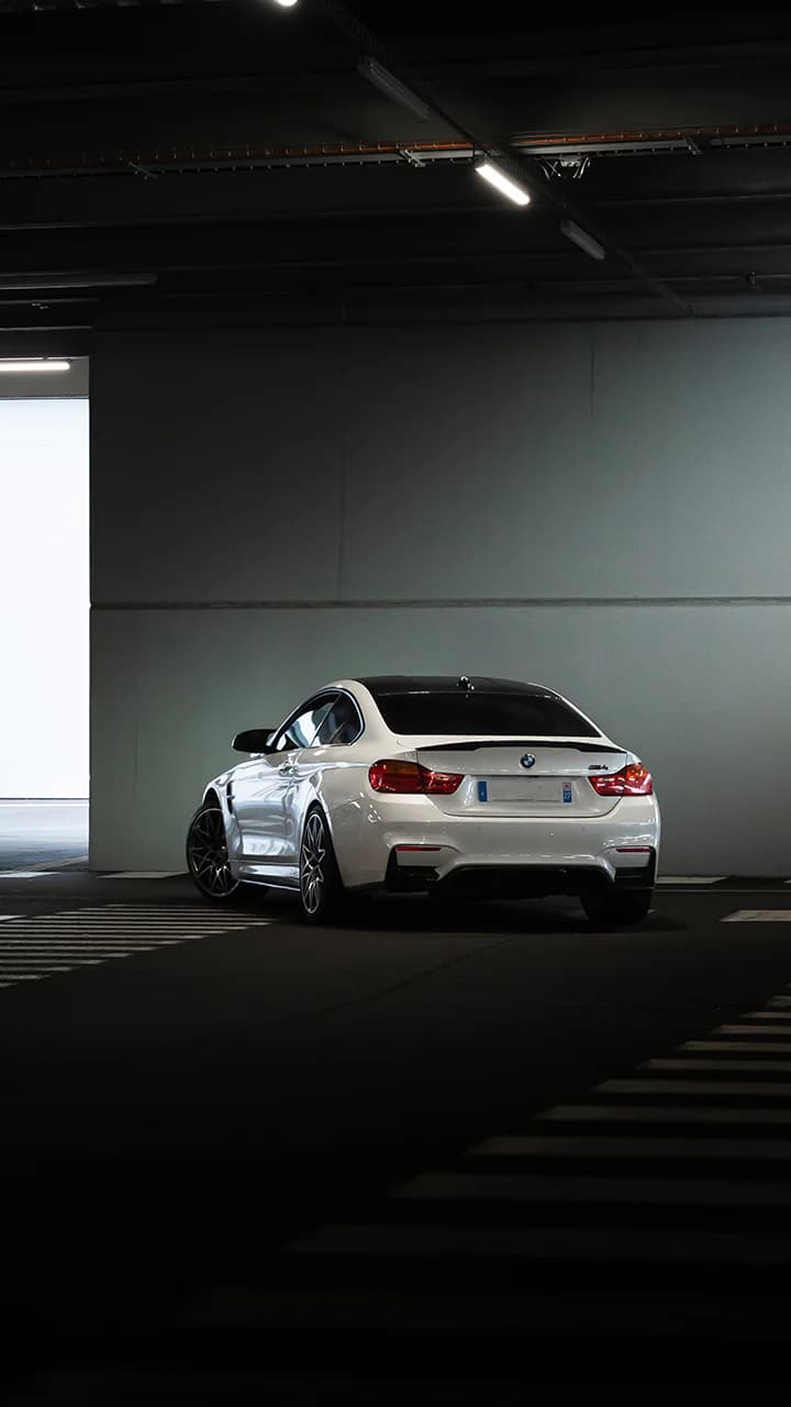 Photo du photographe Romain Martin d'une BMW M4 blanche